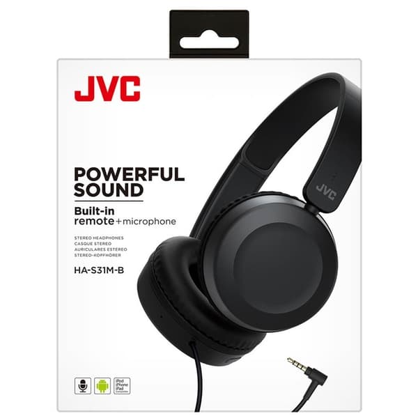 JVC Hovedtelefon HAS31 On-Ear Sort