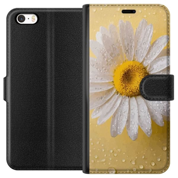 Plånboksfodral till Apple iPhone 5s med Porslinsblomma motiv