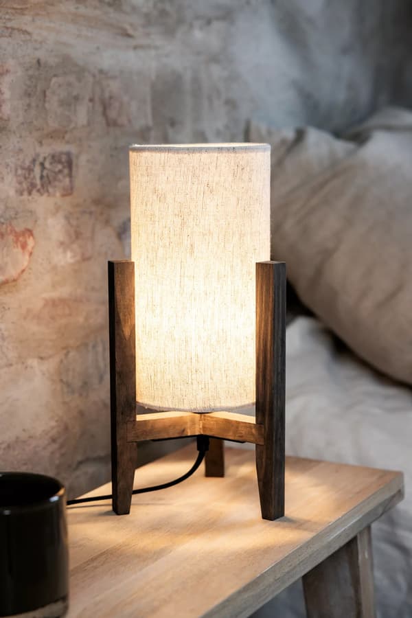 Markslöjd Bordslampa ERUCA brun bets/ beige Markslöjd