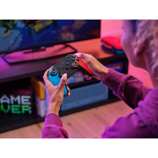 Trust GXT 1246B Muta Trådlös handkontroll Nintendo Switch/Switch 2 Blå/Röd