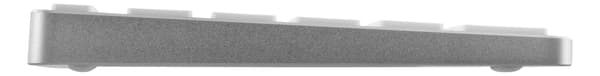 DELTACO fullsize bluetooth keyboard, aluminium, rechargeable battery,