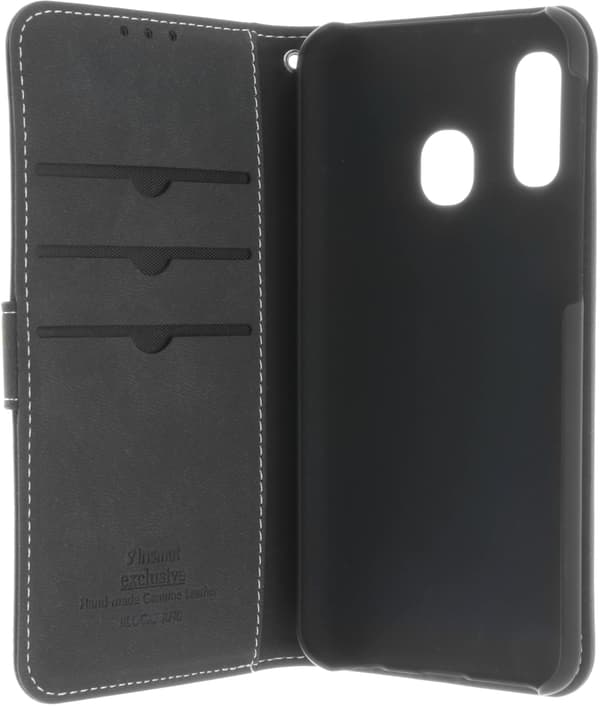 Insmat Eksklusivt Flip Case pungetui, Samsung Galaxy A40, sort