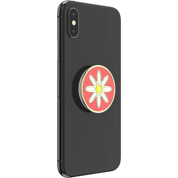 PopSockets PopGrip PREMIUM Enamel Quaint Daisy Coral