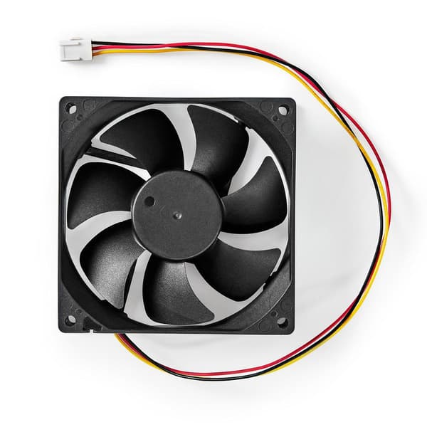 Nedis DC-vifte | DC | Vifte størrelse: 92 mm | 3-Pin | 26.7 dBA | Sort