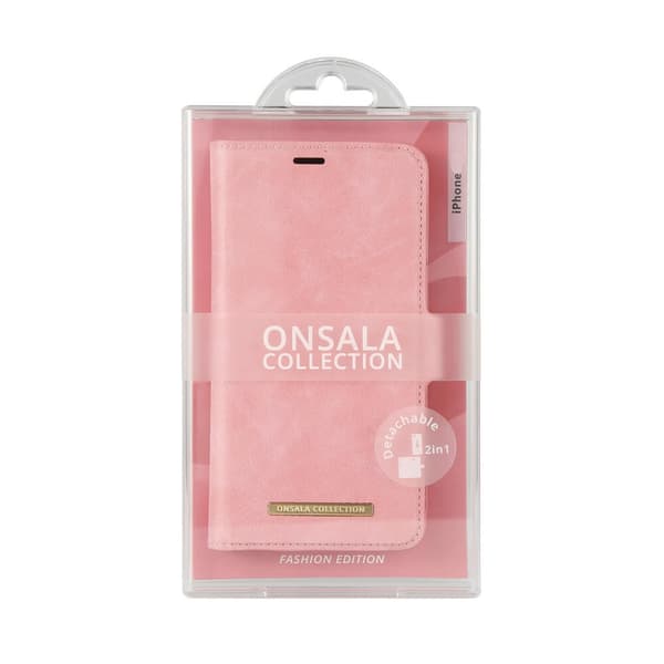 Onsala Lommebokveske iPhone 12 Mini Dusty Pink