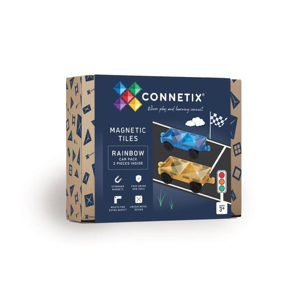 Connetix Regnbuebilpakke 2 deler - (CT-R-00002-CA)