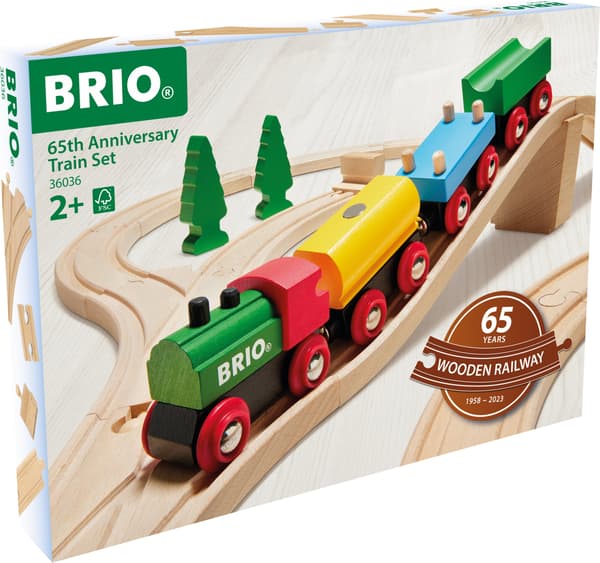 BRIO 36036 - Junasetti 65 vuotta, juhlaversio