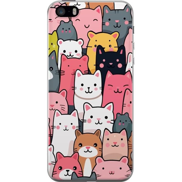 Mobildeksel til Apple iPhone SE (2016) med Kattmønster motiv