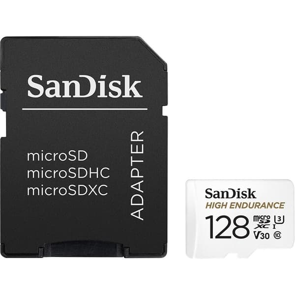 SANDISK MicroSDXC 128GB High Endurance med adapter