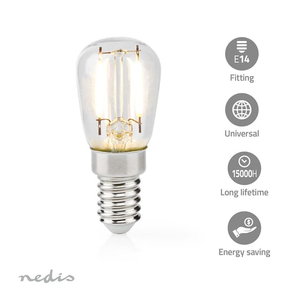 Nedis Pære til Køleskab | LED | E14 | 2 W | T26