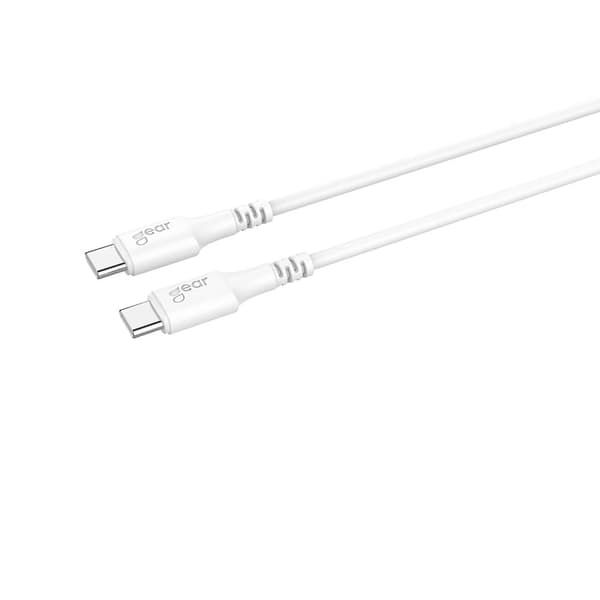 Gear Lader 220V 1xUSB-C Hvit PD/PPS 30W + Kabel USB-C til USB-C
