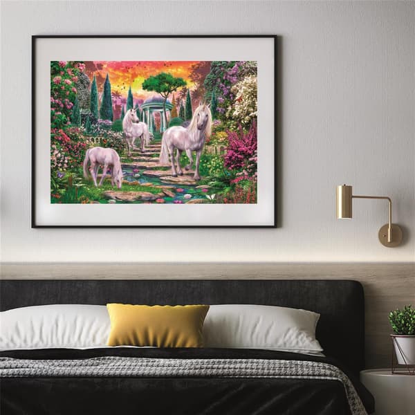 Clementoni 2000 stk høykvalitets kolleksjon CLASSICAL GARDEN UNICORNS