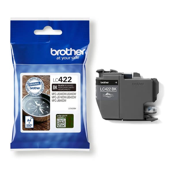 Brother Blæk LC422BK LC-422 Sort