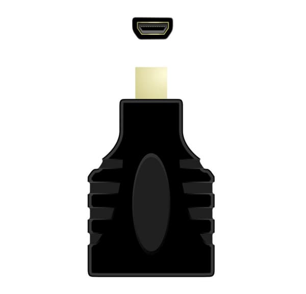 QNECT Adapter HDMI A hunn - HDMI D (mikro) hann