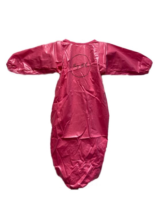 Praktisk Långärmad Haklapp, Rosa