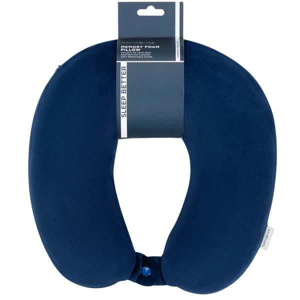 Samsonite Nackkudde med Minnesskum Midnight Blue