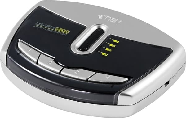ATEN automatisk USB 2.0 switch, 4 computere til 1 enhed