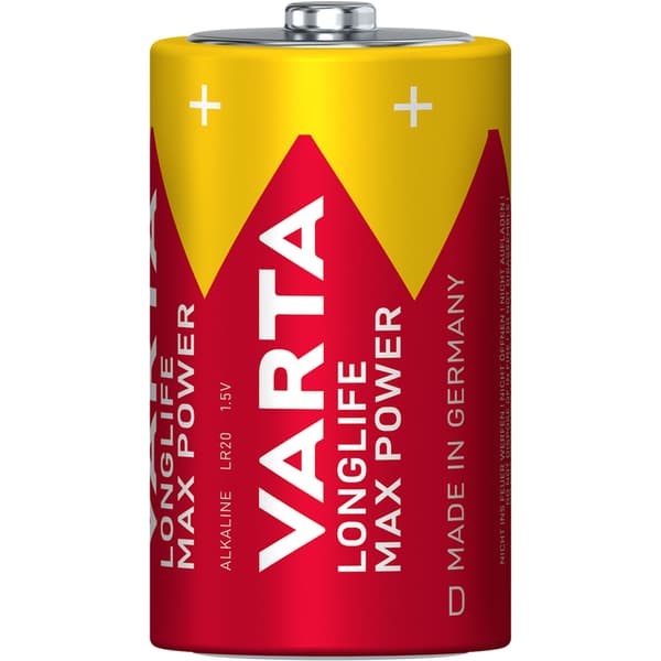 Varta Longlife Max Power D / LR20  Batteri 2-pack