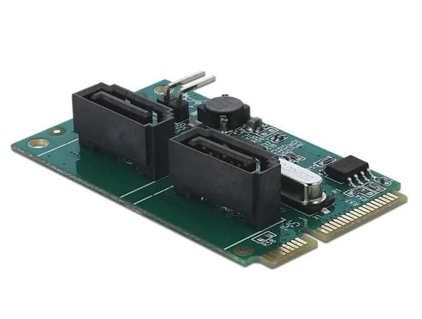 DeLOCK Mini PCIe-omformer til 2 x SATA med RAID