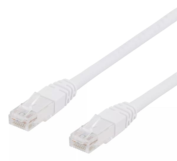 DELTACO UTP Cat6 patchkabel 1m,hvit