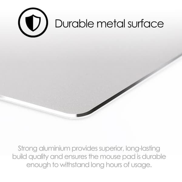 Desire2 Musematte Premium Aluminium Rektangulær Sølv