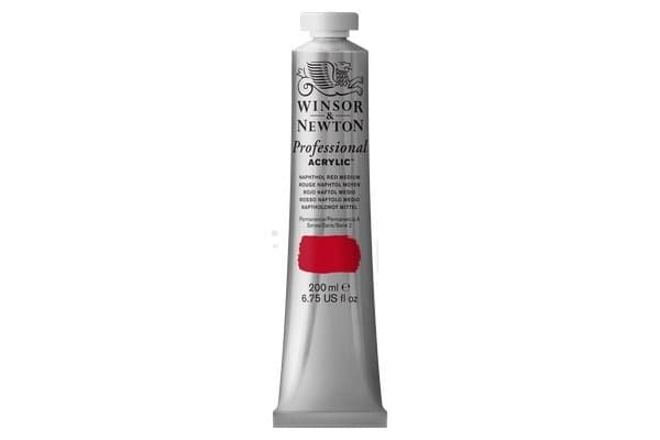 WINSOR Proff. acrylic 200ml naphthol red medium 423