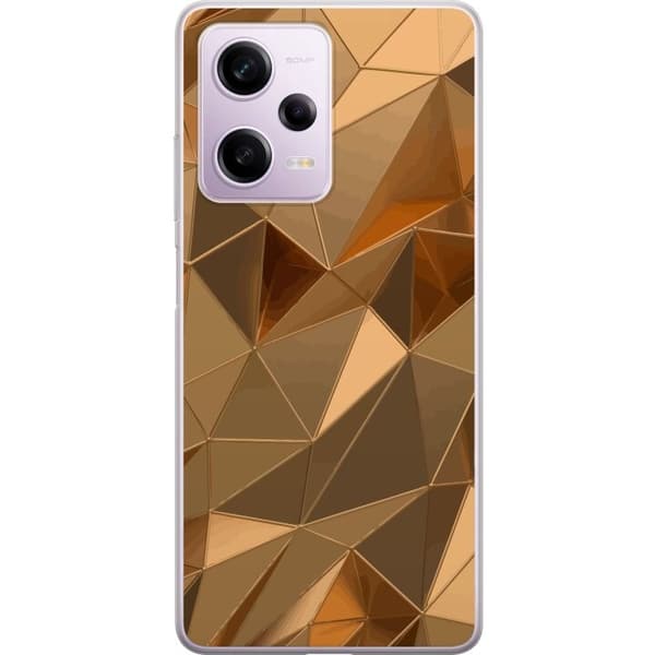 Mobildeksel til Xiaomi Redmi Note 12 Pro med 3D Gull motiv