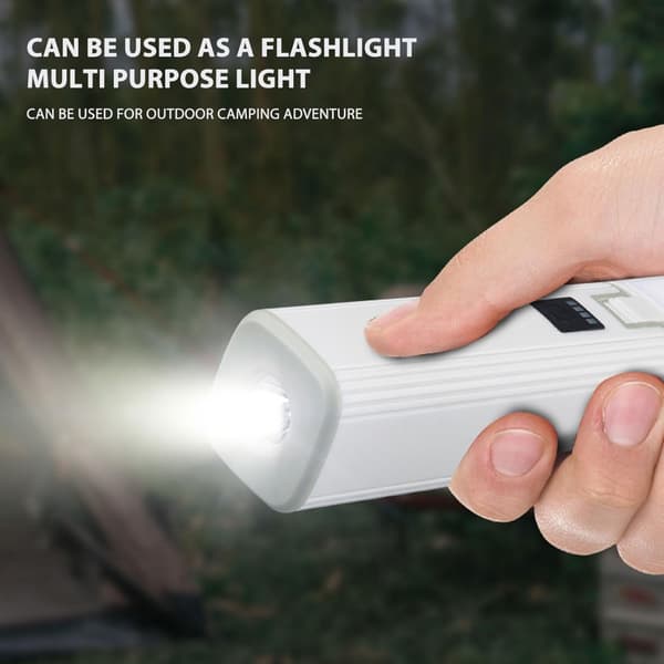 Sammenleggbar LED-campinglampe med flere lysmoduser