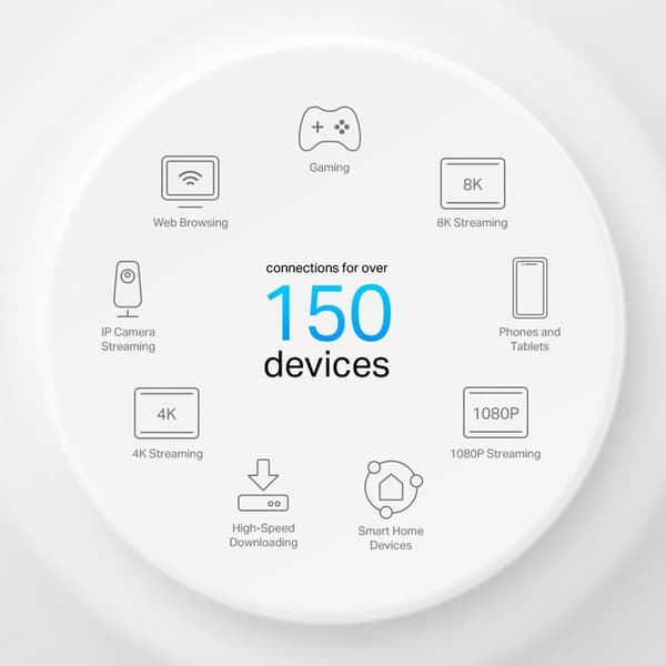 TP-Link Deco X50-PoE Wi-Fi 6 AX3000 Mesh-system med PoE (2-pack)