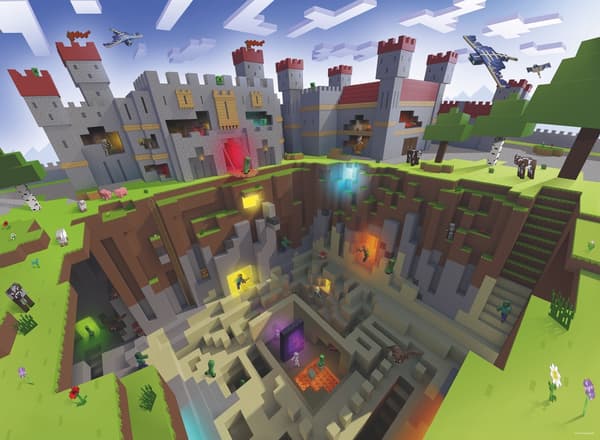 Minecraft Cutaway-puslespill, 300 brikker