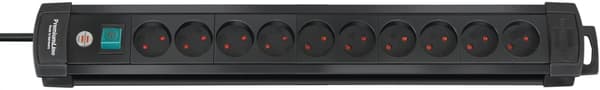 Brennenstuhl 10 way Extension Socket, 3m, Black
