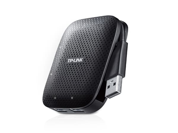 TP-Link UH400, USB Hub, 4xUSB-A 3.0, built-in connection cable, black