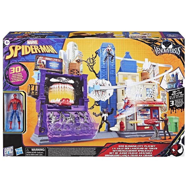 Marvel Legesæt Spider-Man 4 Inch Venomversus Web City