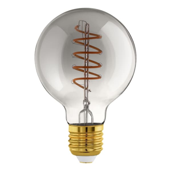 Eglo E27 G80 spiral, røyk - Varm hvit - Zigbee, Bluetooth