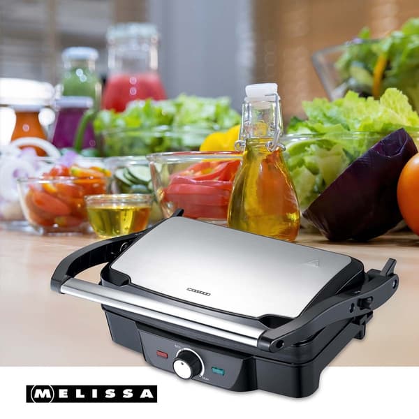 MELISSA Panini / Bordgrill 1600W Sort / Rustfrit stål tophus