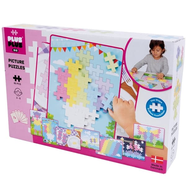 Plus-Plus Store bildepuslespill Pastell/60 s