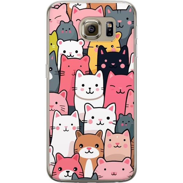 Mobildeksel til Samsung Galaxy S6 med Kattmønster motiv