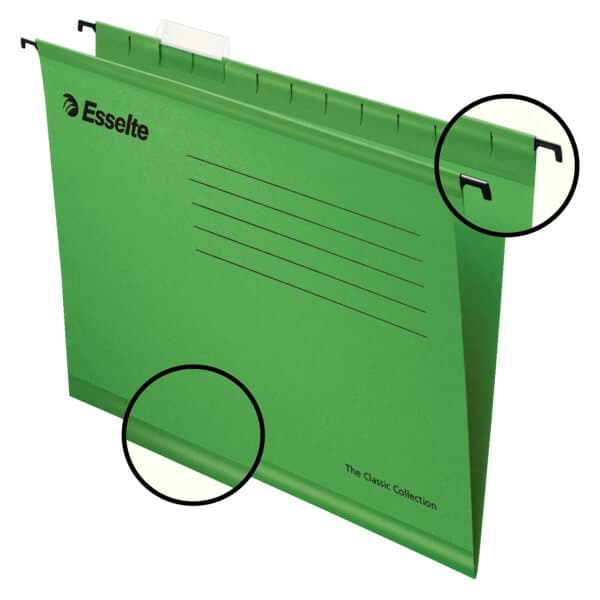 ESSELTE Hängmapp Standard A4 Grön 25-pack