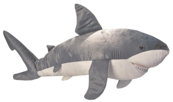 Wild Republic Cuddlekins Jumbo hvithai 96 cm