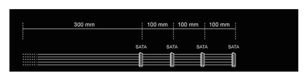 be quiet! S-ATA STRØMKABEL CS-3640