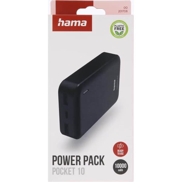 Hama Powerbank 10000mAh 2xUSB-A Antracit