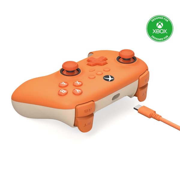8Bitdo Ultimate C Wired kablet spilcontroller, orange, Xbox