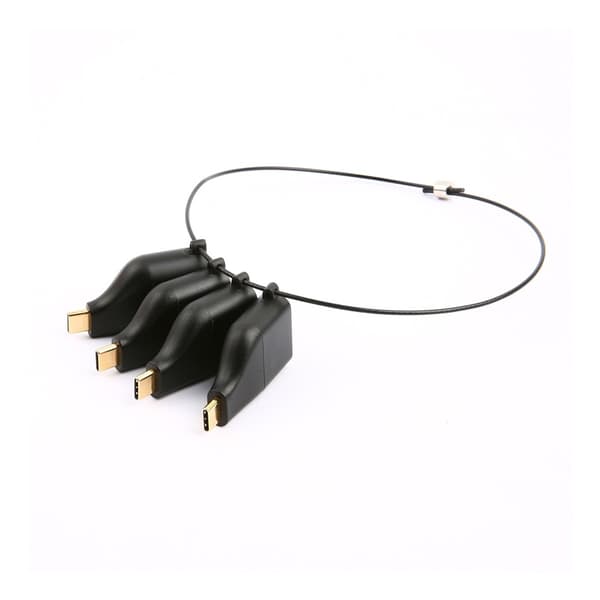 DELTACO Office, USB-C ADAPTER RING, mDP, DP, VGA, HDMI
