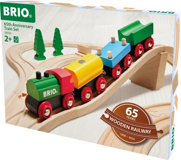 BRIO 36036 - Junasetti 65 vuotta, juhlaversio