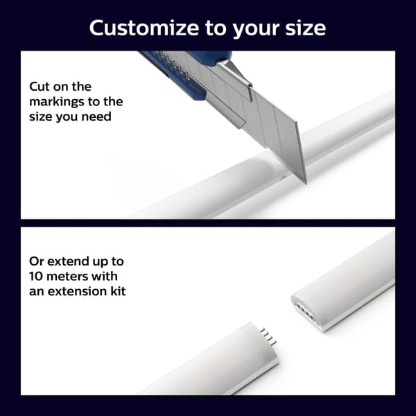 Philips Hue Gradient Lightstrip hvit/farget Basekit