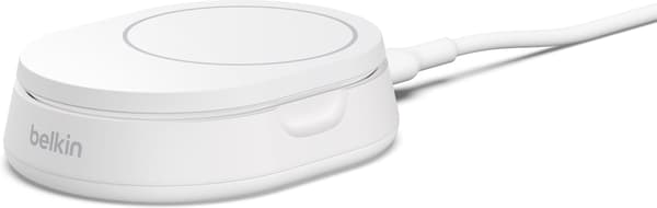 Belkin BoostCharge Pro sammenleggbar Qi2-ladeplate, hvit