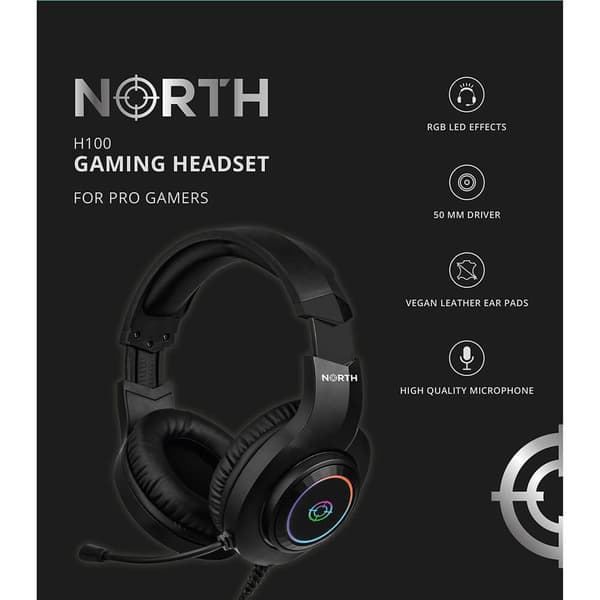 North Gaming-Headset H100 RGB