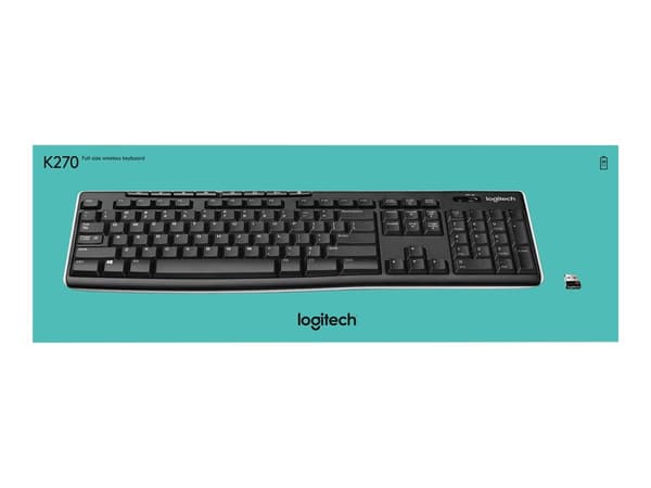 Logitech K270 Keyboard RF Wireless QWERTY Svart