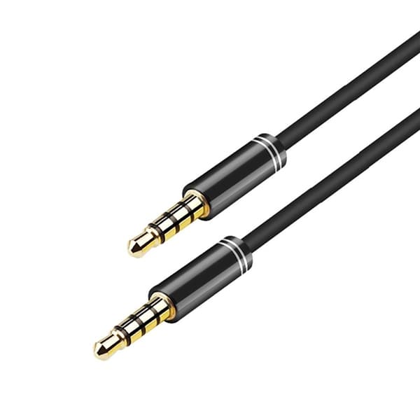 NORDIQZENZ AUX-kabel 3,5 mm, 1,5 m, sort