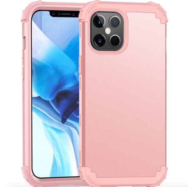 Iskunkestävä kuori iPhone 12 miniin, vaaleanpunainen